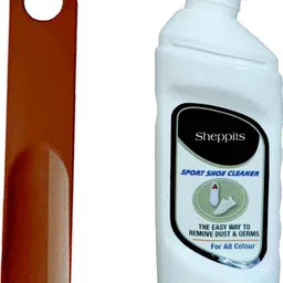 Sheppits Premium Sports Shoes/Sneakers Cleaner (Natural) & Shoe Horn (Maroon) Shoe Care Kit-image-64