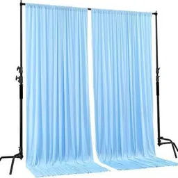 Vistook 4x8ft Sky Blue (pack of 2)Decoration Backdrop Curtain ound Wedding Parties Reflector image 2