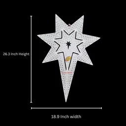 mdt india Christmas LED Hanging Star KnitLit Elite 7C (Multicolor) for Xmas Decoration Hanging Star Pack of 1 image 4