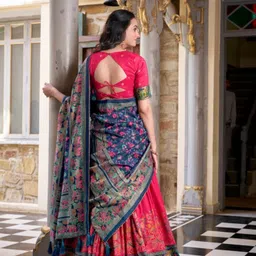 house of common Floral Print Semi Stitched Lehenga Choli image 2