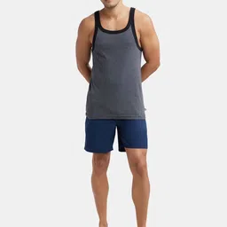 jockey Solid Men Blue Boxer Shorts image 5