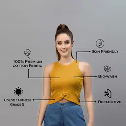 Friskers Pack Of 2 Fitted Sleeveless Crop Tops image 5