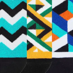 Dynamocks Pack Of 3 Assorted Ankle-Length Socks image 3