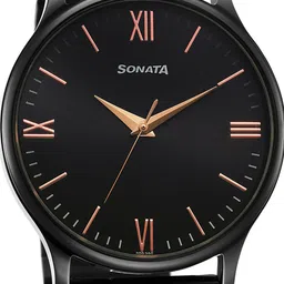 Sonata Aspire 2.0 Men Round Dial & Stainless Steel Straps Analogue Watch 77105NM09W image 4