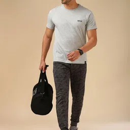 van heusen innerwear Van Heusen Men Printed Zipper Pocket Joggers image 3