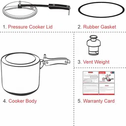 baltra BPI-101 3 L Induction Bottom Pressure Cooker image 4
