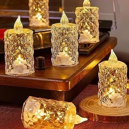 Led Tealight candle,smokeless,flameless decorative for diwali,christmas,new year Candle-image-1