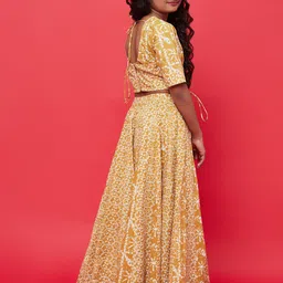 Aks Kids Girls Printed Ready To Wear Lehenga & Choli image 4
