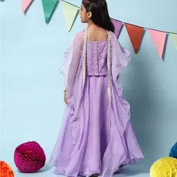 Biba Girls Embellished Ready to Wear Lehenga & Blouse With Dupatta image 5
