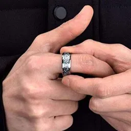 MEENAZ Silver Plated Finger Ring image 4
