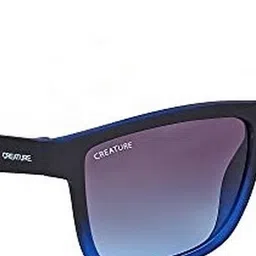 Creature Unisex Blue Lens & Blue Wayfarer Sunglasses with UV Protected Lens image 3