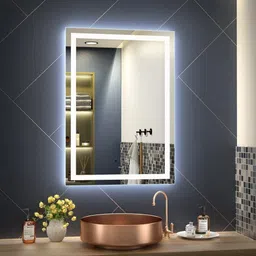 khushi decors Led Mirror with Light Bathroom Wall Decor Makeup Room 18x24 Inch LT20 Bathroom Mirror-picture-25
