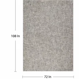 Putty Wool & Viscose Abstract 9' x 6' Hand tufted Carpet By Kaleen India image 4