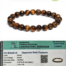 spyronix real treasure Stone, Tiger's Eye Crystal Bracelet-picture-11