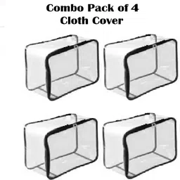 KFIA Transparent Cloth Cover Combo Pack of 4 Polyester Laundry Bag-picture-18