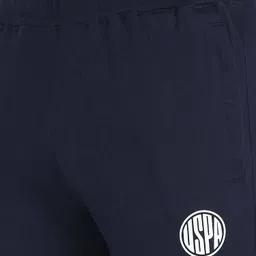 u.s. polo assn. Men Solid Dark Blue Track Pants image 4