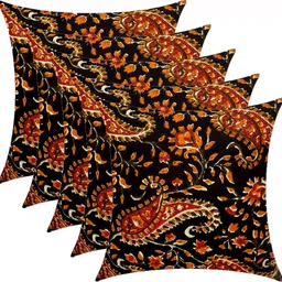 changers Microfibre Bolster Pack of 7 Floral Combo Set Of 5 Cushion And 2 image 2