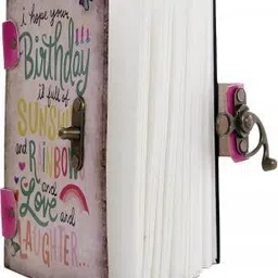 craft club Happy Birthday Cross Binding A5 Diary Un-Ruled 144 Pages image 2