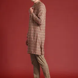 anouk Men Polyester Kurta Pant Set image 3