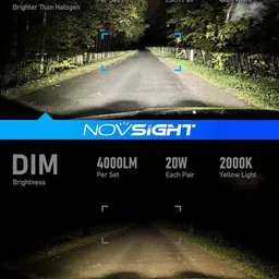 lovmoto Universal H4 y7 Mini Projector Lens LED Headlight Bulb 40W Conversion Kit S50 Fog Lamp Car, Motorbike LED for Honda (12 V, 40 W) image 3