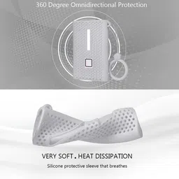 syscom Silicone Case for Samsung T7 Portable SSD 1TB 2TB 500GB Silicon Case (Gray) 2.5 inch Silicon Case image 3