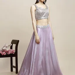 madhuram textiles Embroidered Stitched Lehenga Choli image 2