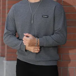 sti Men Full Sleeve Solid Sweatshirt image 2
