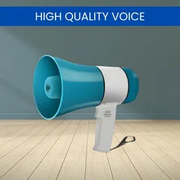 yaroh King Bhopu with High Volume Speaker, Battery Backup and Recording FeatureQ319 Handheld Megaphone and Rechargeable Siren Loudspeaker With USB/Memory CardD246 Outdoor PA System image 1