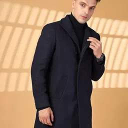 chkokko Tweed Solid Coat For Men image 4