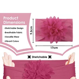 SYGA Infant Floral Stretchable Headband image 4