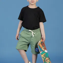 TALES & STORIES Boys Mid Rise Cotton Shorts-picture-32