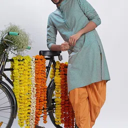 KISAH Geometric Printed Straight Kurta image 2