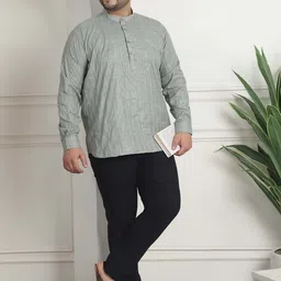 SOJANYA PLUS Geometric Embroidered Pure Cotton Kurta image 4