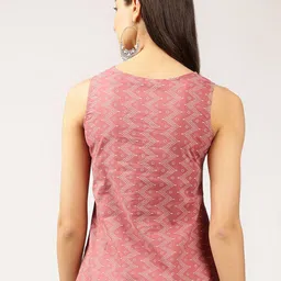 Anouk Geometric Printed Sleeveless Round Neck Cotton Top image 5