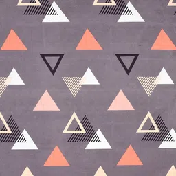 Aura Purple & Orange Printed 180 TC 2 Single Bedsheet with 2 Pillow Covers image 2