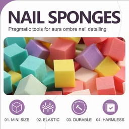 puedo 98 pcs Professional Nail Art Gradient Kit with Metal Sponge Pen image 3