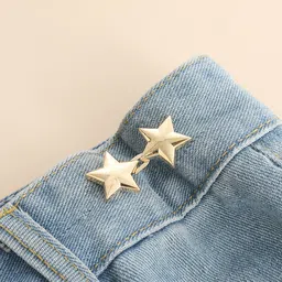 mforall Jeans,Waist Tightener Instant Clips for Loose Jeans Skirts (Small Star) Metal Metal Buttons-picture-37