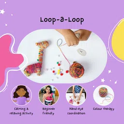 kipkee DIY Loop-a-Loop Yarn Animals Craft Kit image 3