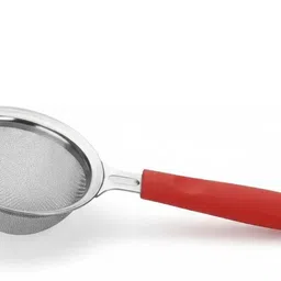 dst Multipurpose Stainless Steel Fine Mesh Strainer (Red Handle) Tea Strainer image 1