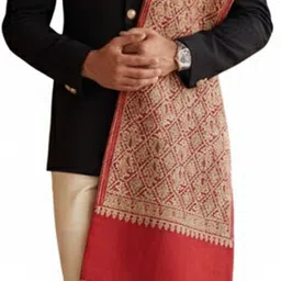 MUFFLY Wool Embroidered Men Shawl-picture-37