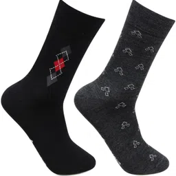 Premium Woolen Full Length Socks for Men Solid Mid-Calf/Crew-image-1