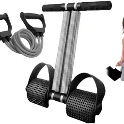 rkfitness Tummy Trimmer with Resistance Tube Combo Pack | Heavy-Duty Home Gym | Ab Exerciser image 2