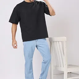 zaysh Men Regular Mid Rise Light Blue Jeans image 5