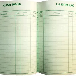 Cash Book Small Size - Copy Size -Hard Bound - Rexine Cover - 21x17 cm (275 Pages) 1-Part Record Keeping Books-image-1