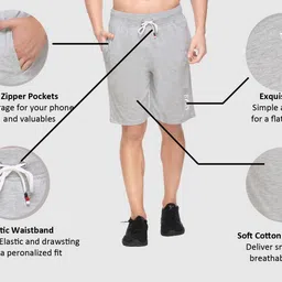 basis Pack of 2 Solid Men Multicolor Casual Shorts image 5