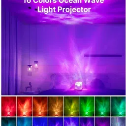 the fab four 3D Wave Light Projector | Water Ripple Table Lamp | LED Mood Light Table Lamp image 3