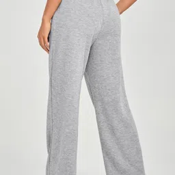 warcourt Women Loose Fit Grey Cotton Blend Trousers-picture-32