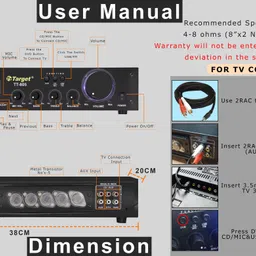target TT-805 120 W AV Power Amplifier image 5