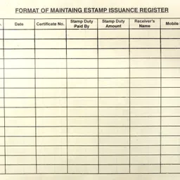 onlinedukan E-Stamp Register for Stamp Vendor CSP Register | E-Stamp Register for CSC Stamp Seller VLE 1-Part Register-picture-20