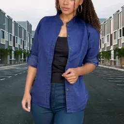 houseofcommon Women Regular Fit Solid Button Down Collar Casual Shirt-picture-31